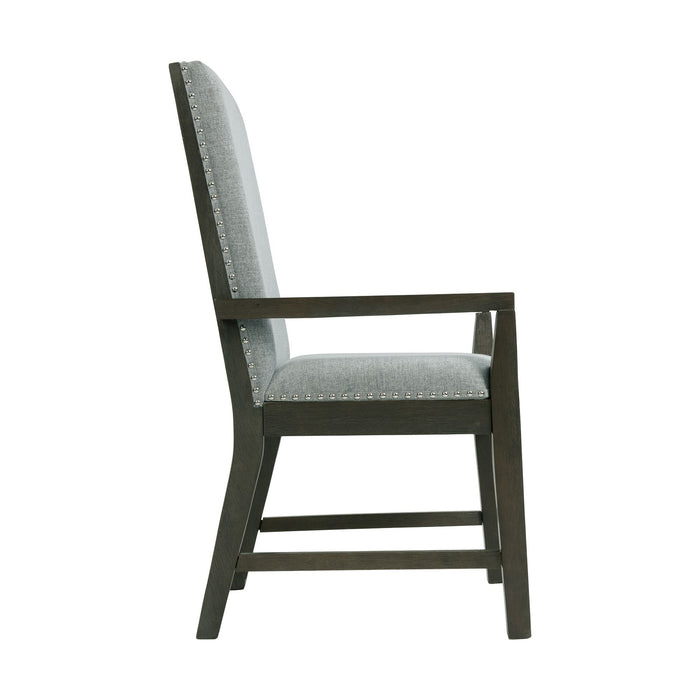 Donovan - Standard Height Arm Chair (Set of 2) - Gray – Chair Sets by Elements International at Furniture Wholesale Plus , Nashville furniture store