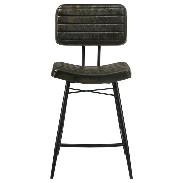 Partridge - Leather Counter Chair (Set of 2) - Premium Stool Sets from CoasterElevations - Just $489! Shop now at Furniture Wholesale Plus  We are the best furniture store in Nashville, Hendersonville, Goodlettsville, Madison, Antioch, Mount Juliet, Lebanon, Gallatin, Springfield, Murfreesboro, Franklin, Brentwood