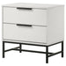 Sonora - 2-Drawer Nightstand Bedside Table - White – Accent Nightstands by Coaster Fine Furniture at Furniture Wholesale Plus , Nashville furniture store
