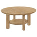 Ottowa - Round Wood Table With Shelf – End Tables by Coaster Fine Furniture at Furniture Wholesale Plus , Nashville furniture store