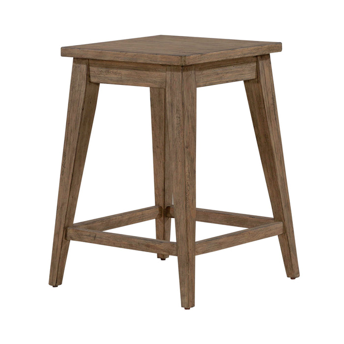 Pinebrook Ridge - Console Stool - Weathered Toffee – Accent Stools by Liberty Furniture at Furniture Wholesale Plus , Nashville furniture store
