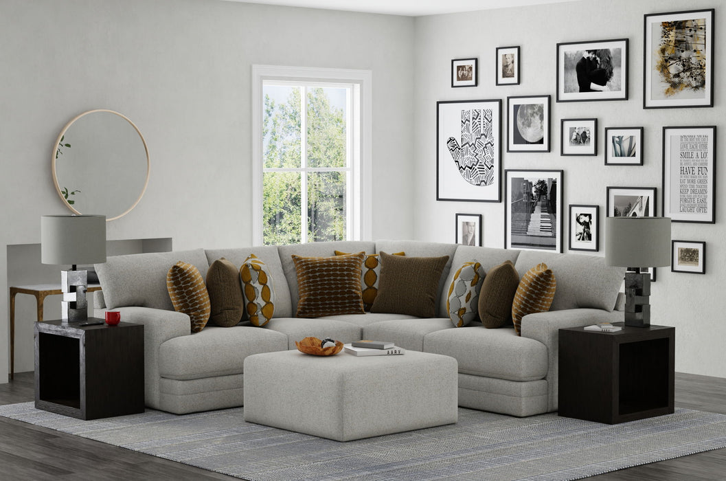 Tori - Sectional With Comfort Coil Seating, Cocktail Ottoman And Accent Pillows Included – 2 Piece Living Room Sets by Jackson at Furniture Wholesale Plus , Nashville furniture store