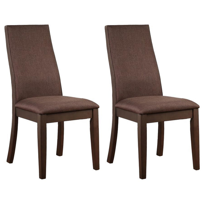 Spring Creek - Upholstered Dining Chair (Set of 2) – Chair Sets by CoasterEssence at Furniture Wholesale Plus , Nashville furniture store