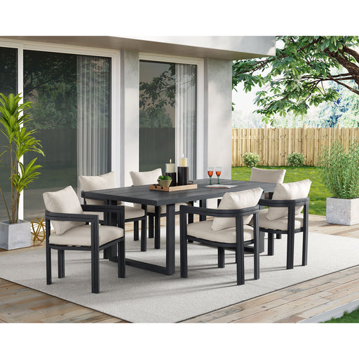 Playa - Dining Table - Dark Gray / Beige – Dining Tables by Elements International at Furniture Wholesale Plus , Nashville furniture store