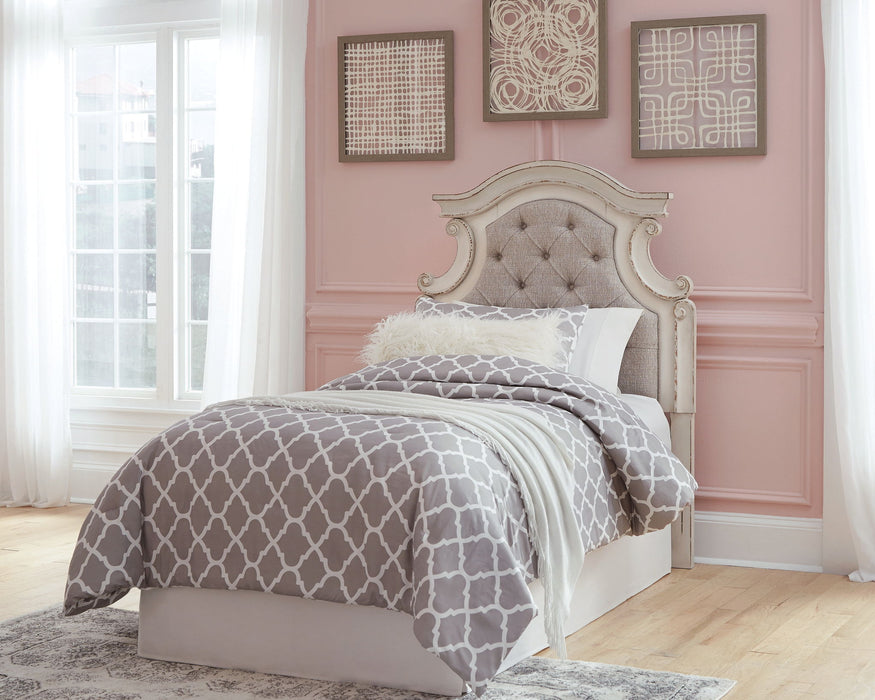 Realyn - Twin UPH Panel Headboard - Chipped White – Panel Headboards by Signature Design by Ashley® at Furniture Wholesale Plus , Nashville furniture store