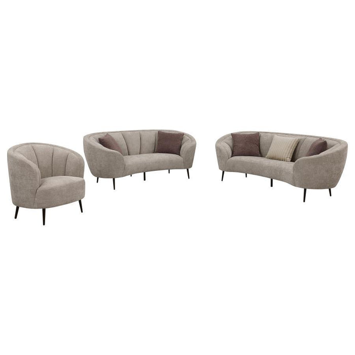 Ellorie - Upholstered Curved Sofa Set - Premium Stationary Sofas & Loveseats from Coaster Fine Furniture - Just $2339! Shop now at Furniture Wholesale Plus  We are the best furniture store in Nashville, Hendersonville, Goodlettsville, Madison, Antioch, Mount Juliet, Lebanon, Gallatin, Springfield, Murfreesboro, Franklin, Brentwood