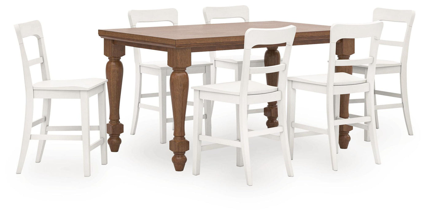 Greddinton - Counter Height Dining Table Set – 7 Piece Dining Room Sets by Signature Design by Ashley® at Furniture Wholesale Plus , Nashville furniture store
