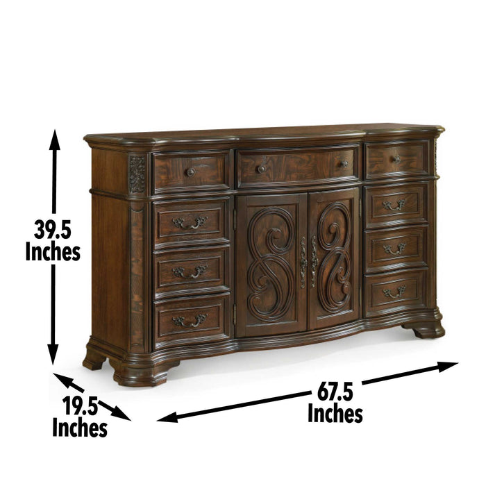 Royale - Dresser - Brown – Dressers by Steve Silver Furniture at Furniture Wholesale Plus , Nashville furniture store