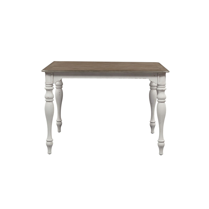 Magnolia Manor - Gathering Leg Table - Antique White – Counter Tables by Liberty Furniture at Furniture Wholesale Plus , Nashville furniture store