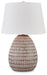 Darrich - Metal Table Lamp - Beige / White – Table Lamps by Signature Design by Ashley® at Furniture Wholesale Plus , Nashville furniture store