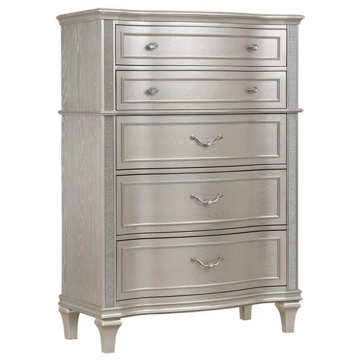 Evangeline - 6-Drawer Bedroom Chest - Silver Oak – Accent Chests by CoasterElevations at Furniture Wholesale Plus , Nashville furniture store