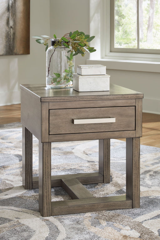 Loyaska - Rectangular End Table - Grayish Brown – End Tables by Signature Design by Ashley® at Furniture Wholesale Plus , Nashville furniture store