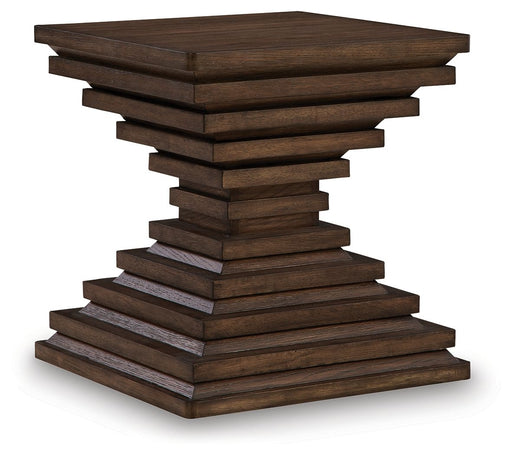 Hannodream - Square End Table - Warm Brown – End Tables by Signature Design by Ashley® at Furniture Wholesale Plus , Nashville furniture store