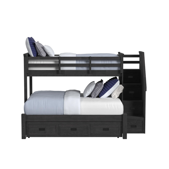 Hampton Kids - Bunk With Staircase And Trundle – Bunk Beds by Elements International at Furniture Wholesale Plus , Nashville furniture store