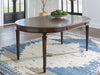 Lavinton - Oval Dining Room Extension Table - Brown – Dining Tables with Extensions by Signature Design by Ashley® at Furniture Wholesale Plus , Nashville furniture store