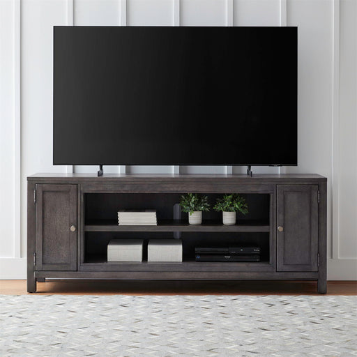 Fireplace TV Consoles - 78" Fireplace TV Console FTS - Dark Brown – Fireplace TV Stands by Liberty Furniture at Furniture Wholesale Plus , Nashville furniture store