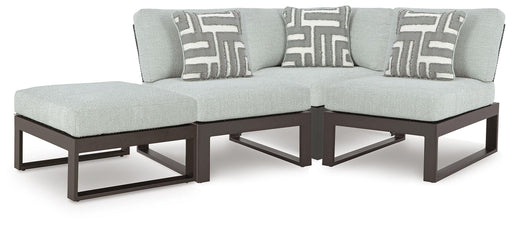 Beachloft - 4 Piece Outdoor Sectional – Stationary Sectionals by Signature Design by Ashley® at Furniture Wholesale Plus , Nashville furniture store