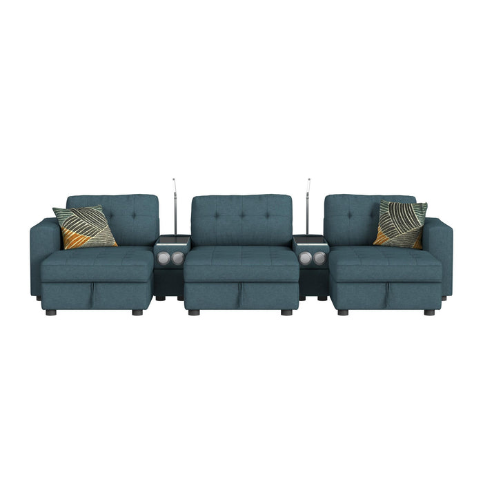 Options One - Living Room Set Sectional – 2 Piece Living Room Sets by Elements International at Furniture Wholesale Plus , Nashville furniture store