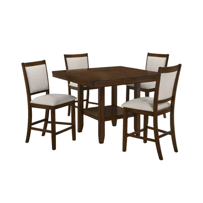 Portage - Counter Height Dining Set – 5 Piece Dining Room Sets by Elements International at Furniture Wholesale Plus , Nashville furniture store