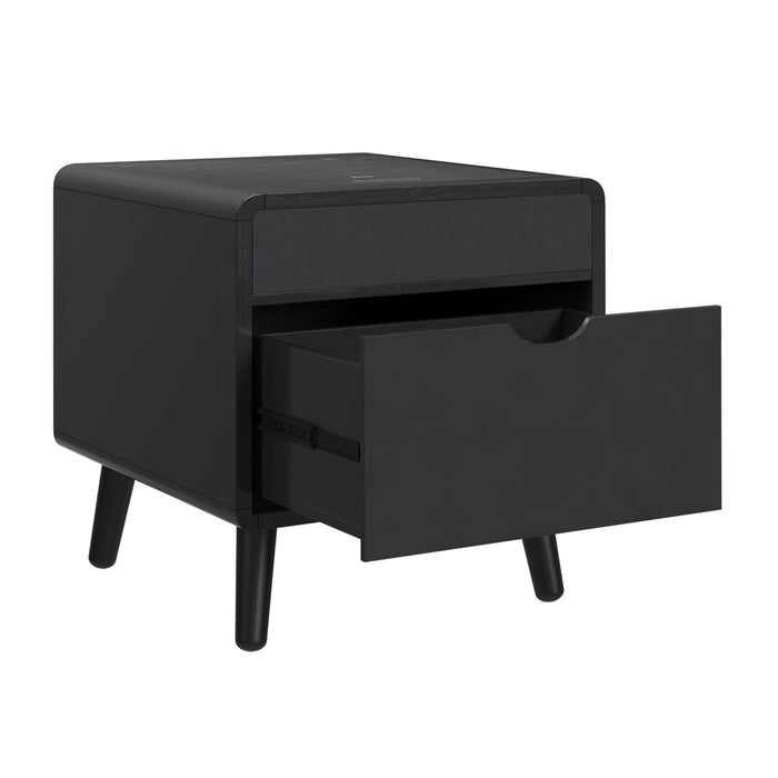 Halo - Square Smart End Table - Black – End Tables by Elements International at Furniture Wholesale Plus , Nashville furniture store