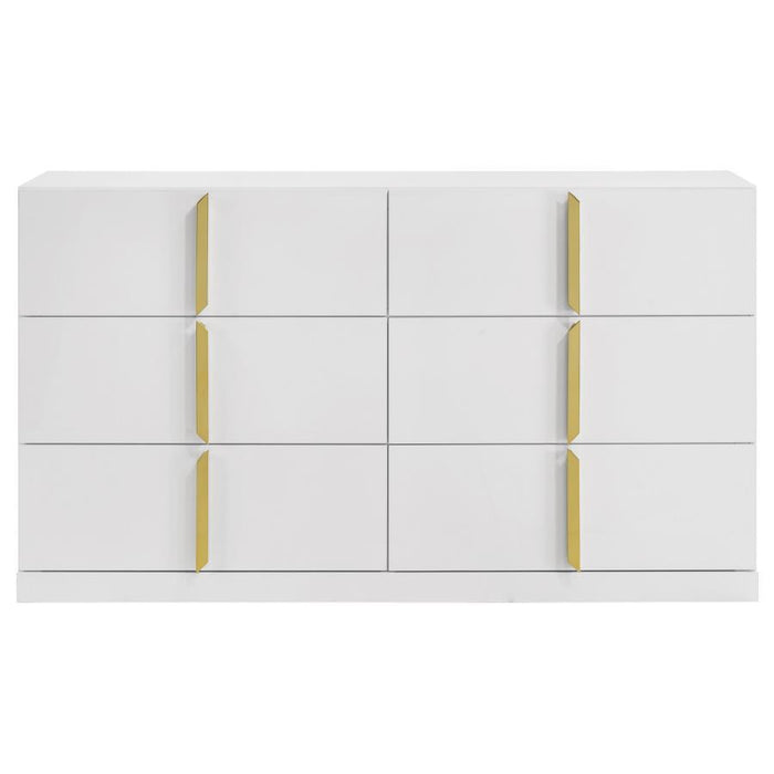 Ines - 6-Drawer Bedroom Dresser Cabinet – Dressers by Coaster Fine Furniture at Furniture Wholesale Plus , Nashville furniture store