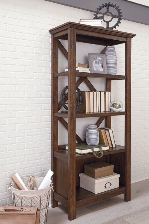 Baldridge - Large Bookcase - Rustic Brown – Standard Bookcases by Signature Design by Ashley® at Furniture Wholesale Plus , Nashville furniture store