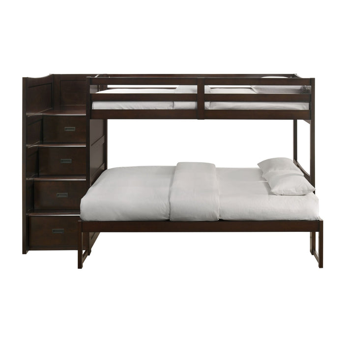 Sami - Step Bunk With Left Headboard – Bunk Beds by Elements International at Furniture Wholesale Plus , Nashville furniture store