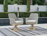 Seton Creek - Swivel Chair With Cushion (Set of 2) - Gray – Chair Sets by Signature Design by Ashley® at Furniture Wholesale Plus , Nashville furniture store