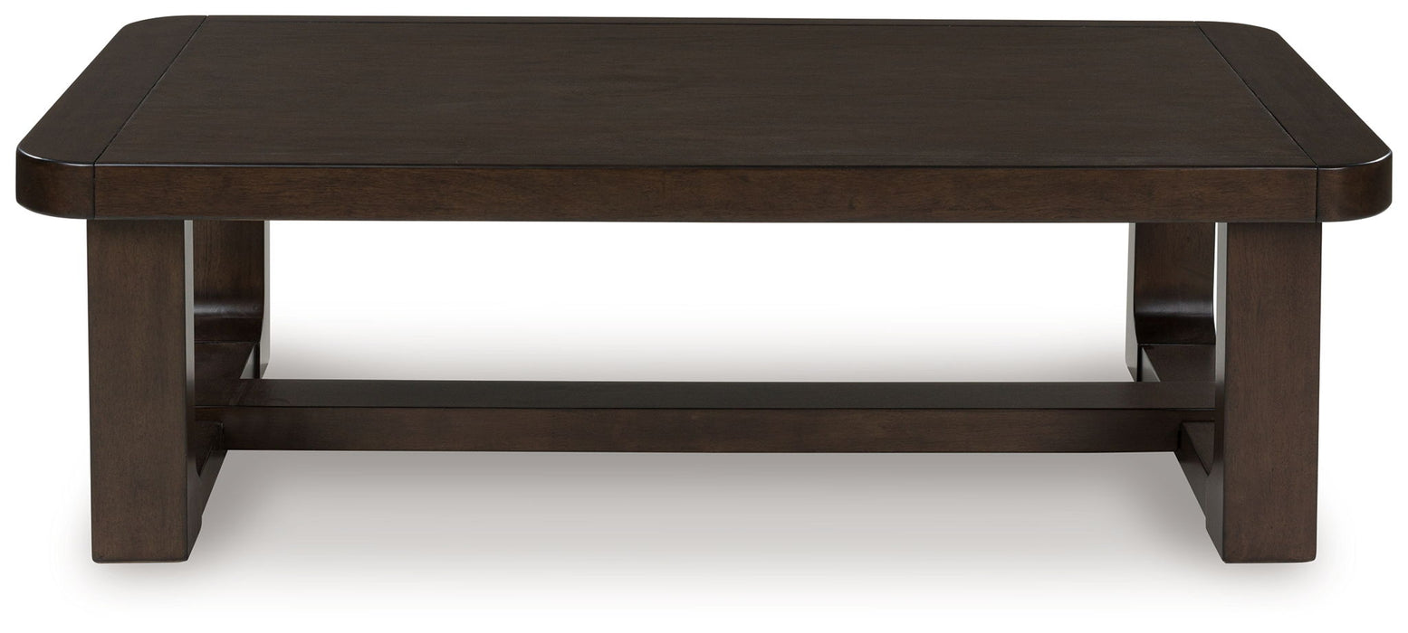 Breckington - Rectangular Cocktail Table - Dark Brown – Cocktail Tables by Signature Design by Ashley® at Furniture Wholesale Plus , Nashville furniture store