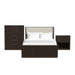 Sylvie - Bedroom Set With Upholstered Bed – 3 Piece Bedroom Sets by Elements International at Furniture Wholesale Plus , Nashville furniture store