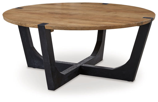 Hanneforth - Round Cocktail Table - Brown – Coffee Tables by Signature Design by Ashley® at Furniture Wholesale Plus , Nashville furniture store