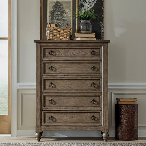 Americana Farmhouse - 5 Drawer Chest – Accent Chests by Liberty Furniture at Furniture Wholesale Plus , Nashville furniture store