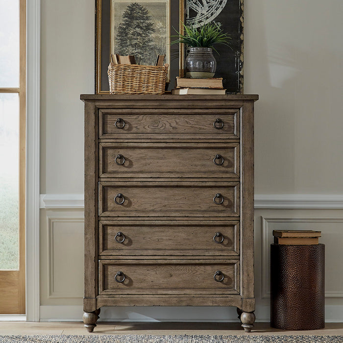 Americana Farmhouse - 5 Drawer Chest – Accent Chests by Liberty Furniture at Furniture Wholesale Plus , Nashville furniture store