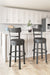 Valebeck -  Tall Upholstered Swivel Barstool - Premium Bar Height (28"-30") from Signature Design by Ashley® - Just $208! Shop now at Furniture Wholesale Plus  We are the best furniture store in Nashville, Hendersonville, Goodlettsville, Madison, Antioch, Mount Juliet, Lebanon, Gallatin, Springfield, Murfreesboro, Franklin, Brentwood