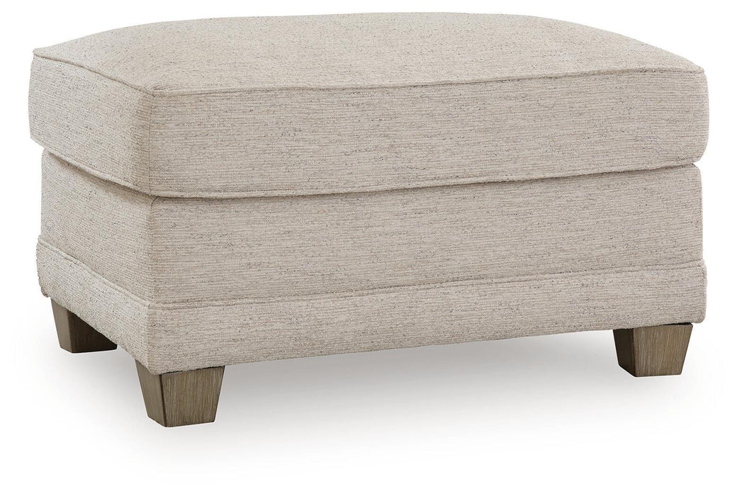 Rayne-Cove - Ottoman - Opal – Upholstered Ottomans by Signature Design by Ashley® at Furniture Wholesale Plus , Nashville furniture store