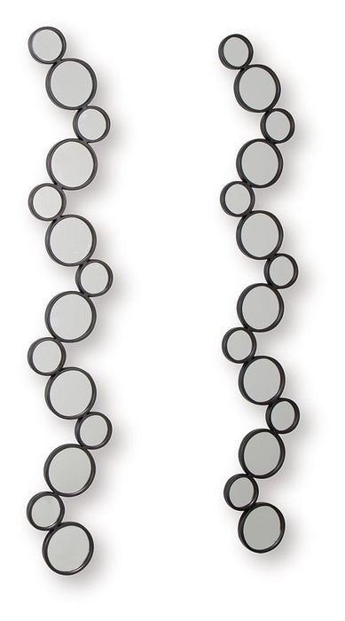 Vinler - Accent Mirror Set (Set of 2) - Black – Accent Mirrors by Signature Design by Ashley® at Furniture Wholesale Plus , Nashville furniture store