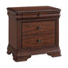 Phillipe - 3-Drawer Nightstand With USB - Cherry – Nightstands w/ Charging Stations by Elements International at Furniture Wholesale Plus , Nashville furniture store