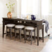 Mill Creek - 4 Piece Console Set (Bar Console & 3 Stools) - Peppercorn – 4 Piece Living Room Sets by Liberty Furniture at Furniture Wholesale Plus , Nashville furniture store