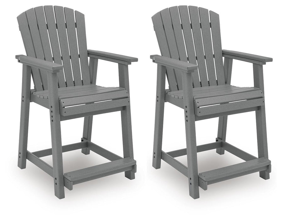 Sanctuary Beach - Barstool (Set of 2) - Dark Gray – Stool Sets by Signature Design by Ashley® at Furniture Wholesale Plus , Nashville furniture store