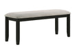 Folio - Bench - Black / Gray – Dining Benches by Crown Mark at Furniture Wholesale Plus , Nashville furniture store