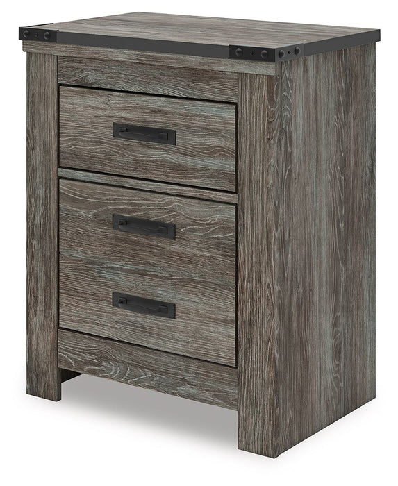 Frandern - Two Drawer Night Stand - Gray – Nightstands by Signature Design by Ashley® at Furniture Wholesale Plus , Nashville furniture store