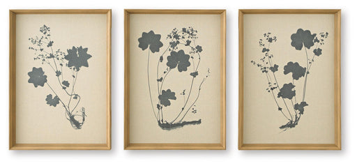Huddwick - Wall Art Set (Set of 3) - Linen / Black – Canvas Art Sets by Signature Design by Ashley® at Furniture Wholesale Plus , Nashville furniture store