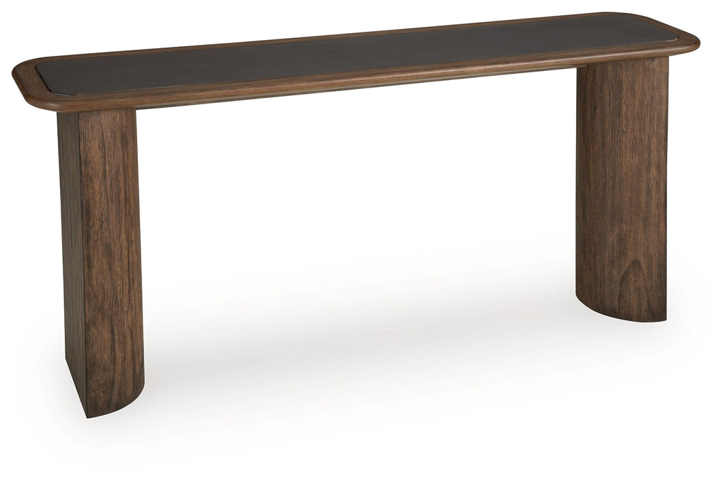 Dontayne - Sofa Table - Warm Brown – Sofa Tables by Signature Design by Ashley® at Furniture Wholesale Plus , Nashville furniture store