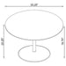 Ganso - Round Metal Coffee Table With Tempered Glass Top – End Tables by Coaster Fine Furniture at Furniture Wholesale Plus , Nashville furniture store
