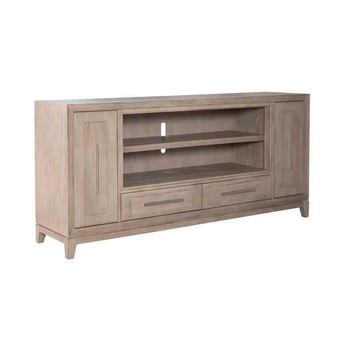 Fireplace TV Consoles - 80" Fireplace TV Console - Light Brown – Fireplace TV Stands by Liberty Furniture at Furniture Wholesale Plus , Nashville furniture store