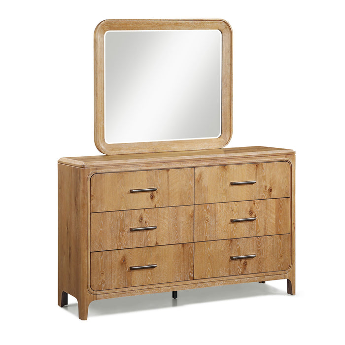 Westcott - Dresser And Mirror - Cerused Natural – Dresser & Mirror by Crown Mark at Furniture Wholesale Plus , Nashville furniture store