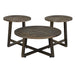 Industrial - 3 Piece Occasional Table Set - Brown – Table Sets by Elements International at Furniture Wholesale Plus , Nashville furniture store