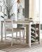 Skempton - Rectangular Counter Table With Storage - White – Counter Tables by Signature Design by Ashley® at Furniture Wholesale Plus , Nashville furniture store