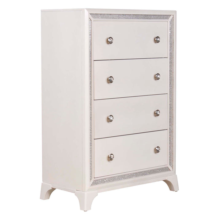 Cassie - Chest - Off-White – Accent Chests by Steve Silver Furniture at Furniture Wholesale Plus , Nashville furniture store