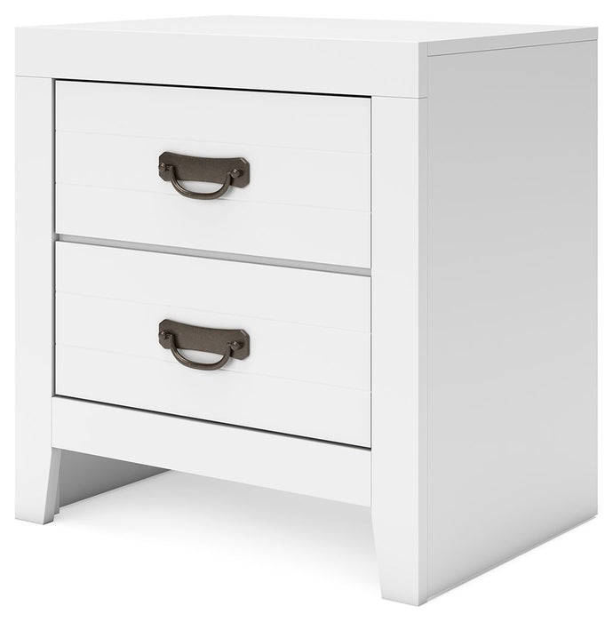 Binterglen - Two Drawer Night Stand - White – Accent Nightstands by Signature Design by Ashley® at Furniture Wholesale Plus , Nashville furniture store
